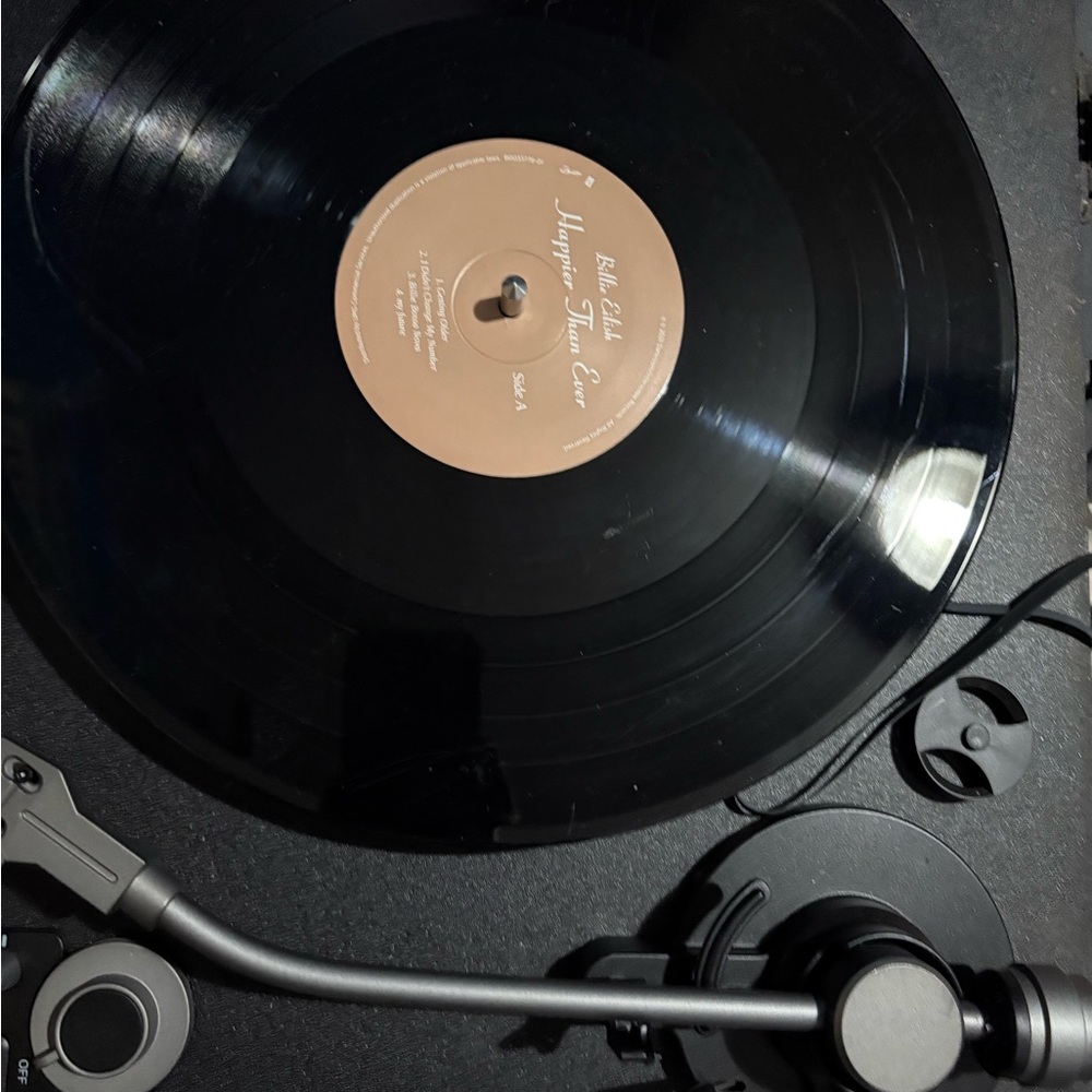Classic Black Vinyl Record Player
